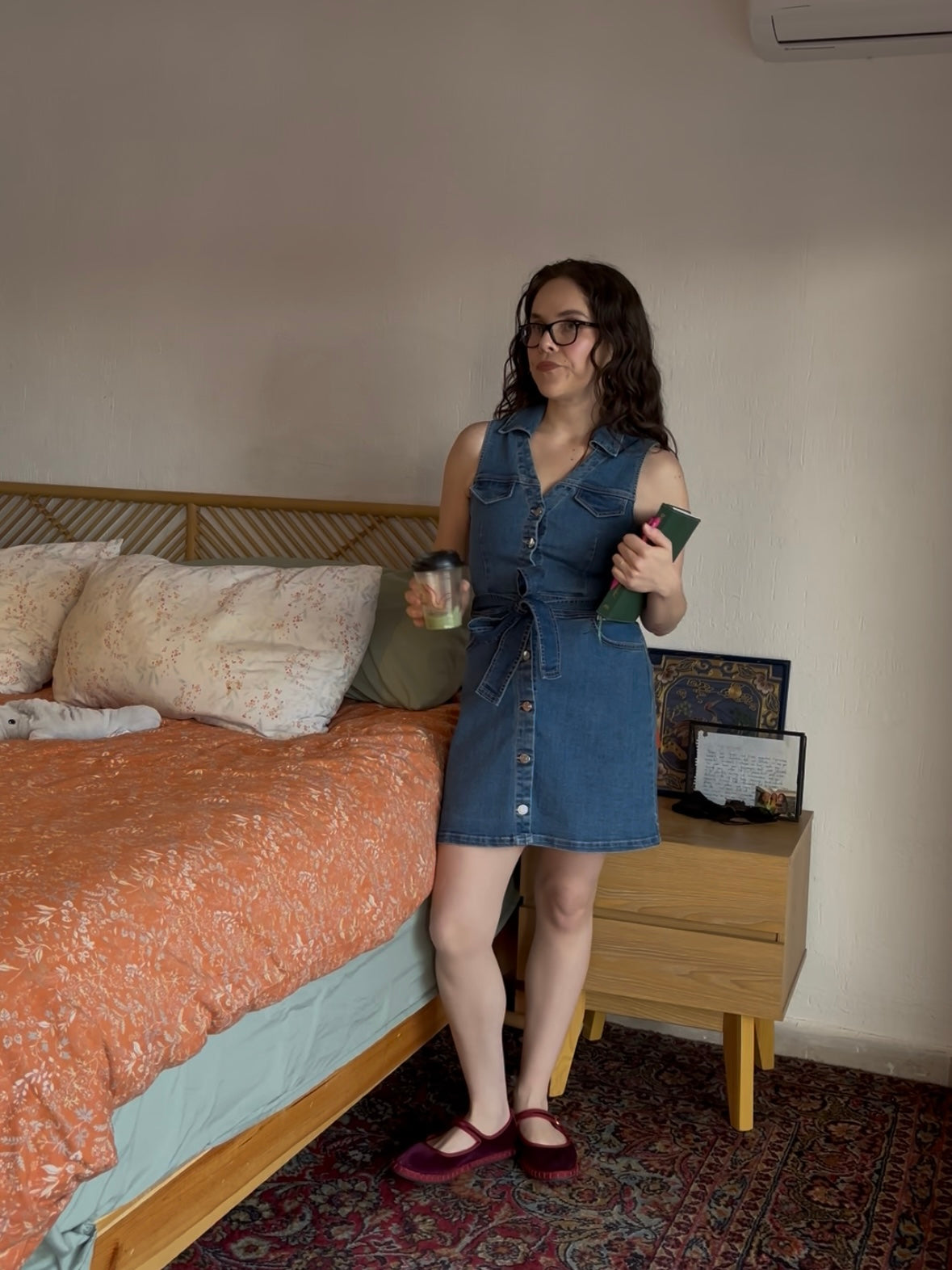 Vestido de mezclilla con cinturón