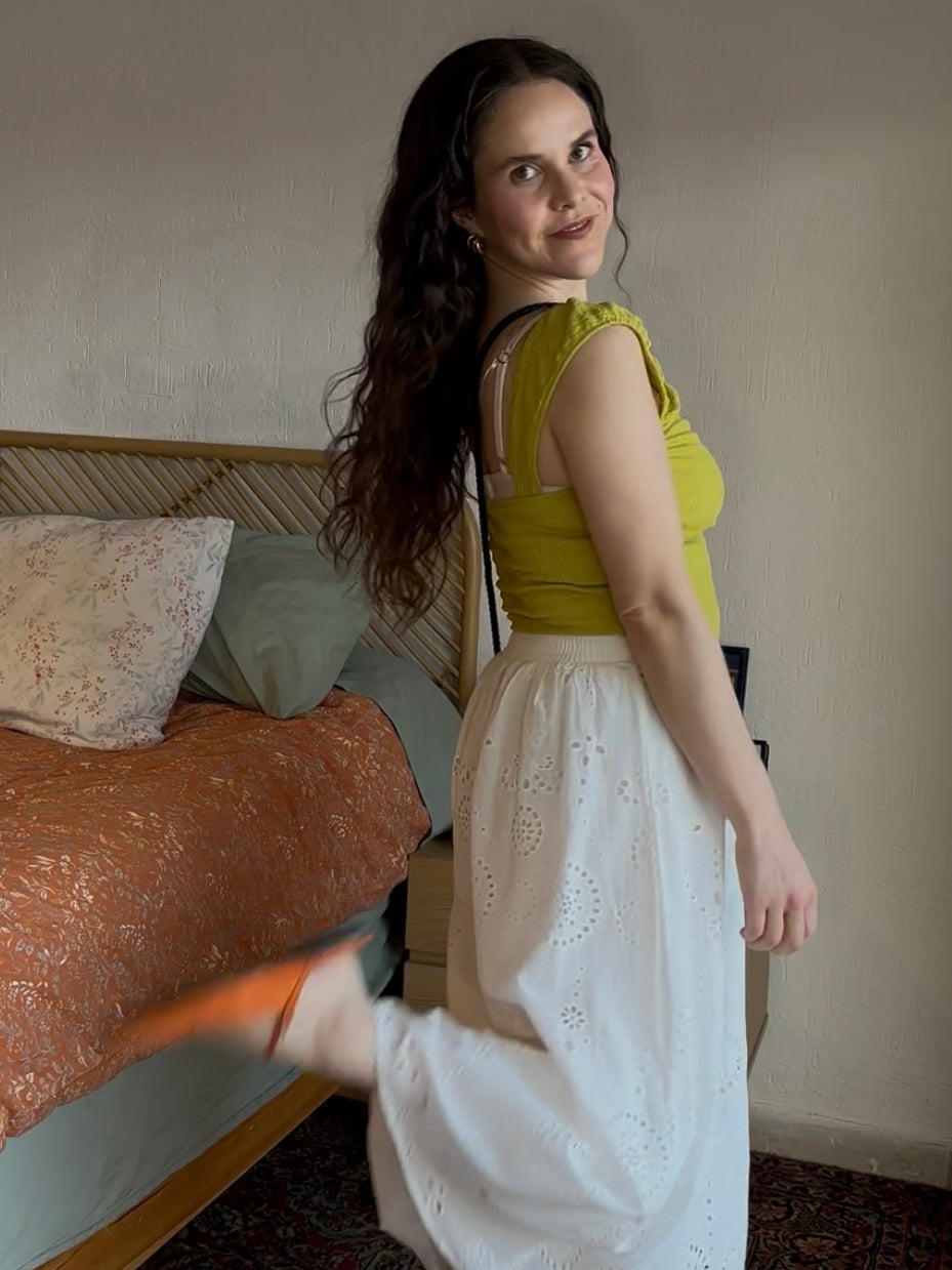 Falda Blanca Boho
